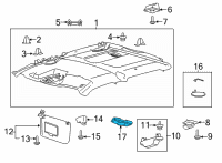 OEM 2022 Ford F-150 LAMP ASY - INTERIOR Diagram - ML3Z-13776-AA