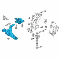 OEM Honda Civic Lower Arm Complete, Front Diagram - 51350-TGH-A02