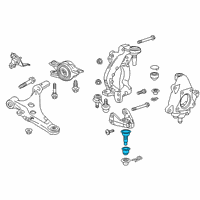 OEM 2018 Honda Civic Ball Joint Complete, Front Diagram - 51220-T6A-305