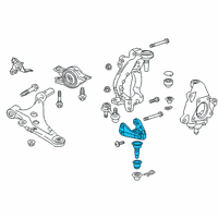 OEM 2020 Honda Civic Housing Bracket Comp Diagram - 51275-TGH-A00