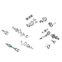 OEM 2003 Nissan 350Z Shaft-Rear Drive, L Diagram - 39705-0V750