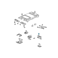 OEM 2002 Honda Accord Bulb (T10 4Cp) (12V 6.2W) Diagram - 34401-S84-A01