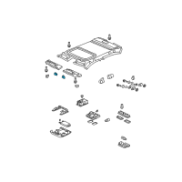 OEM 2006 Acura RL Holder, Sunvisor (Gray) Diagram - 88217-SDB-A01ZM