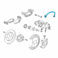 OEM Chevrolet Sonic Brake Hose Diagram - 95367347
