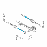 OEM 2020 Infiniti Q50 Socket Kit - Tie Rod, Inner Diagram - D8E21-EG000