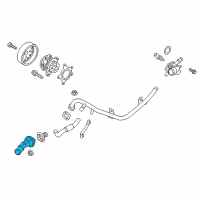 OEM 2018 Hyundai Tucson Fitting-Coolant Inlet Diagram - 25631-2B056