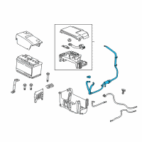 OEM 2010 Buick LaCrosse Positive Cable Diagram - 26679372