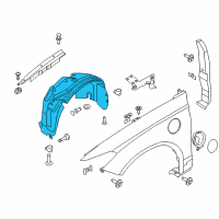 OEM 2017 Ford Fusion Fender Liner Diagram - HS7Z-16102-E