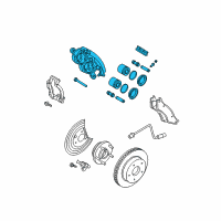 OEM 2003 Dodge Ram 1500 CALIPER-Disc Brake Diagram - 5134583AC