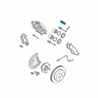 OEM 2004 Dodge Ram 1500 Clamp-Brake Anti-RATTLE Diagram - 5018403AA