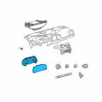 OEM 2012 Toyota Venza Instrument Cluster Diagram - 838000T011