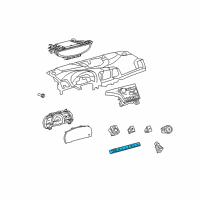 OEM 2013 Toyota Venza Hazard Switch Diagram - 84977-0T010