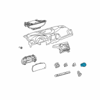 OEM 2012 Toyota Avalon Power Switch Diagram - 89611-07014