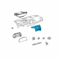 OEM 2014 Toyota Venza Dash Control Unit Diagram - 55900-0T040