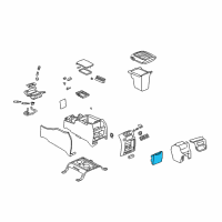 OEM 2002 Chevrolet Silverado 1500 Holder Asm, Front Floor Console Rear Cup *Neutral Diagram - 88934899