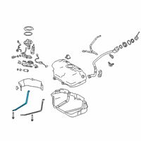 OEM 2019 Lexus ES300h Band Sub-Assembly, Fuel Diagram - 77601-33180