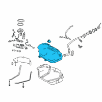 OEM 2020 Lexus ES300h Fuel Tank Sub-Assembly Diagram - 77001-33380