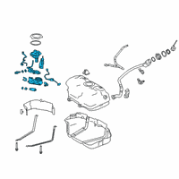 OEM 2019 Lexus ES300h Tube Assembly, Fuel SUCT Diagram - 77020-33570