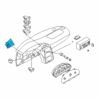 OEM 2001 Nissan Quest Switch Light W/AUTO Diagram - 25160-7B101