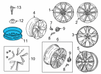 OEM 2017 Honda Accord Wheel, Disk 16X4T Diagram - 42700-T2A-A52