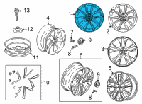 OEM 2021 Honda Accord W-DISK (17X7) (1/2J) Diagram - 42700-TVA-A34