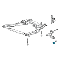 OEM Chevrolet Lower Control Arm Bracket Diagram - 96682596