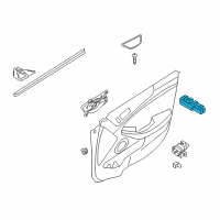 OEM 2019 Kia Cadenza Unit Assembly-Power Window Diagram - 93571F6000