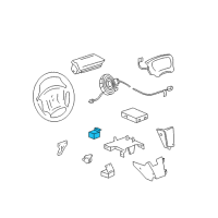 OEM Chevrolet Cavalier Sensor Asm-Inflator Restraint Pass Compartment Diagram - 16181989