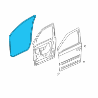 OEM 2002 Pontiac Aztek Weatherstrip Asm-Front Side Door Diagram - 10313514