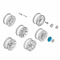 OEM BMW 645Ci Wheel Center Cap Hub Cover Diagram - 36-13-6-763-117