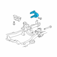 OEM 2010 Hummer H3T Front Mount Diagram - 15236456