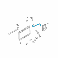 OEM 2000 Nissan Xterra Hose-Reserve Tank Diagram - 21741-2S400