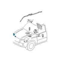 OEM 2003 Toyota Highlander Front Sensor Diagram - 89173-49265