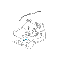 OEM 2001 Toyota Highlander Front Sensor Diagram - 89174-49115