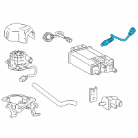 OEM 2020 Toyota 4Runner Rear Oxygen Sensor Diagram - 89465-35790