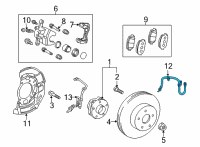 OEM 2016 Toyota Mirai Brake Hose Diagram - 90947-02F97