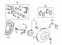 OEM Toyota Prius V Hub Mount Bolt Diagram - 91552-L1250