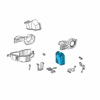 OEM 2000 Toyota Sienna Evaporator Core Diagram - 88501-08040