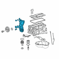 OEM 2015 Lexus NX300h Cover Assy, Timing Chain Diagram - 11310-0V020