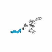 OEM Chevrolet Astro Duct-Front Air Intake Diagram - 15644639