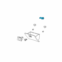 OEM 2008 Ford Explorer Glove Box Lamp Diagram - 1L2Z-15A563-AA