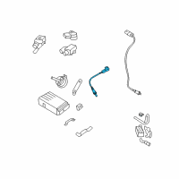 OEM 2009 Hyundai Santa Fe Sensor Assembly-Oxygen, Front(RH) Diagram - 39210-3C300