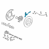 OEM Honda Civic Hose Set, Right Rear Brake (Disk) Diagram - 01466-SNA-A52