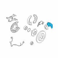 OEM 2005 Ford Escape Caliper Diagram - 6L8Z-2552-A