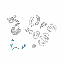 OEM 2008 Ford Escape Rear Speed Sensor Diagram - 8L8Z-2C191-A