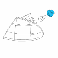 OEM BMW 325xi Bulb Socket Diagram - 63-13-8-380-211