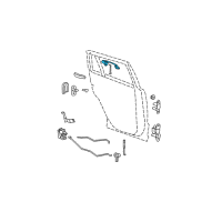 OEM 2012 Dodge Durango Handle-Exterior Door Diagram - 1MW30AXRAE