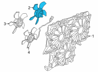 OEM 2022 GMC Yukon Fan Motor Diagram - 84580369