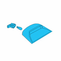 OEM 2013 Nissan Versa Lamp Assembly-Stop, High Mounting Diagram - 26590-3AA0A