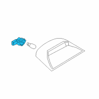 OEM 2013 Nissan Versa Socket Assembly-High Mounting Stop Diagram - 26260-JX00A